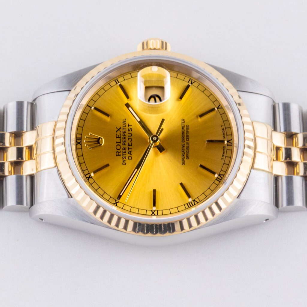 Rolex Oyster Perpetual Datejust Champagne 16233 1991 Full Set 12 rolex-datejust-16233-152