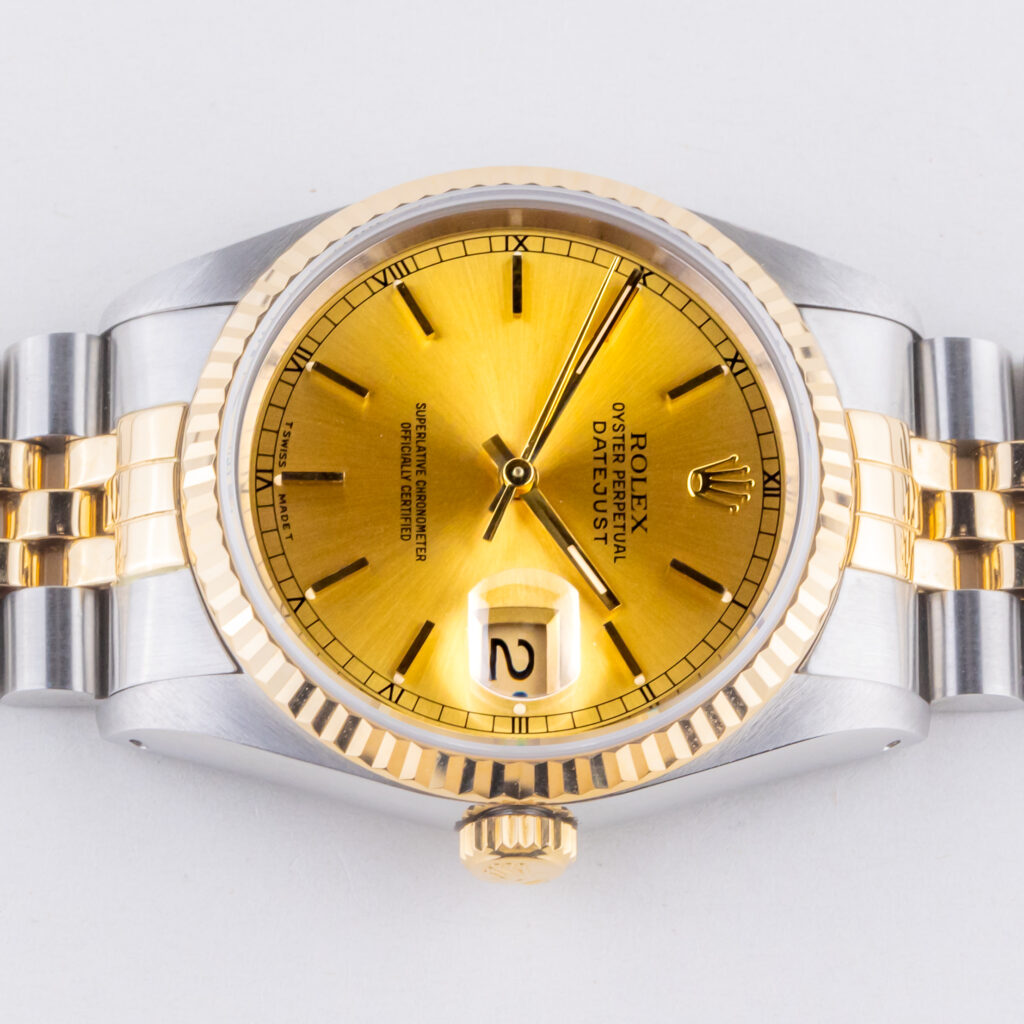 Rolex Oyster Perpetual Datejust Champagne 16233 1991 Full Set 11 rolex-datejust-16233-152