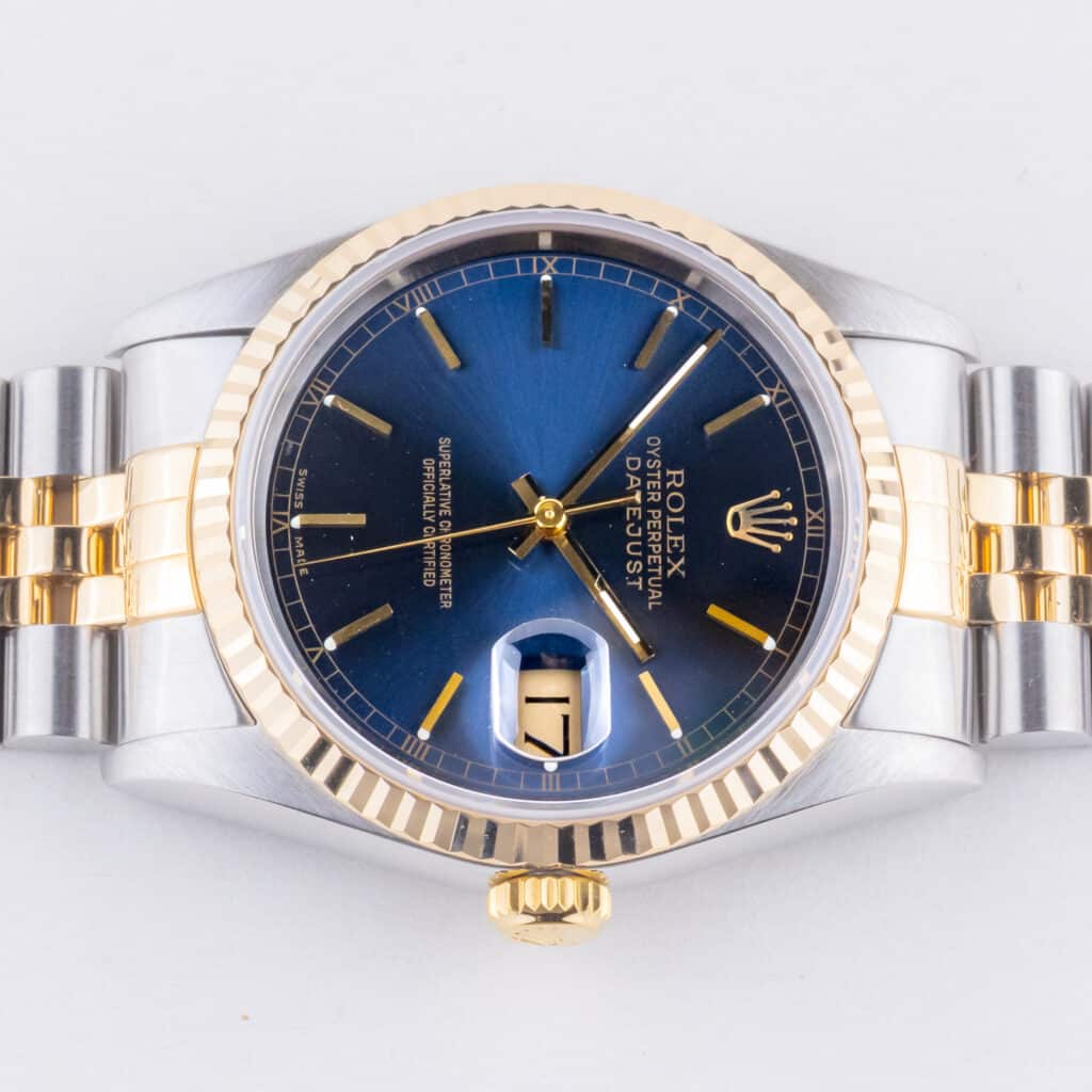 Rolex Oyster Perpetual Datejust Blue 16233 1996 (Volledige Set) 13 rolex-datejust-16233-154