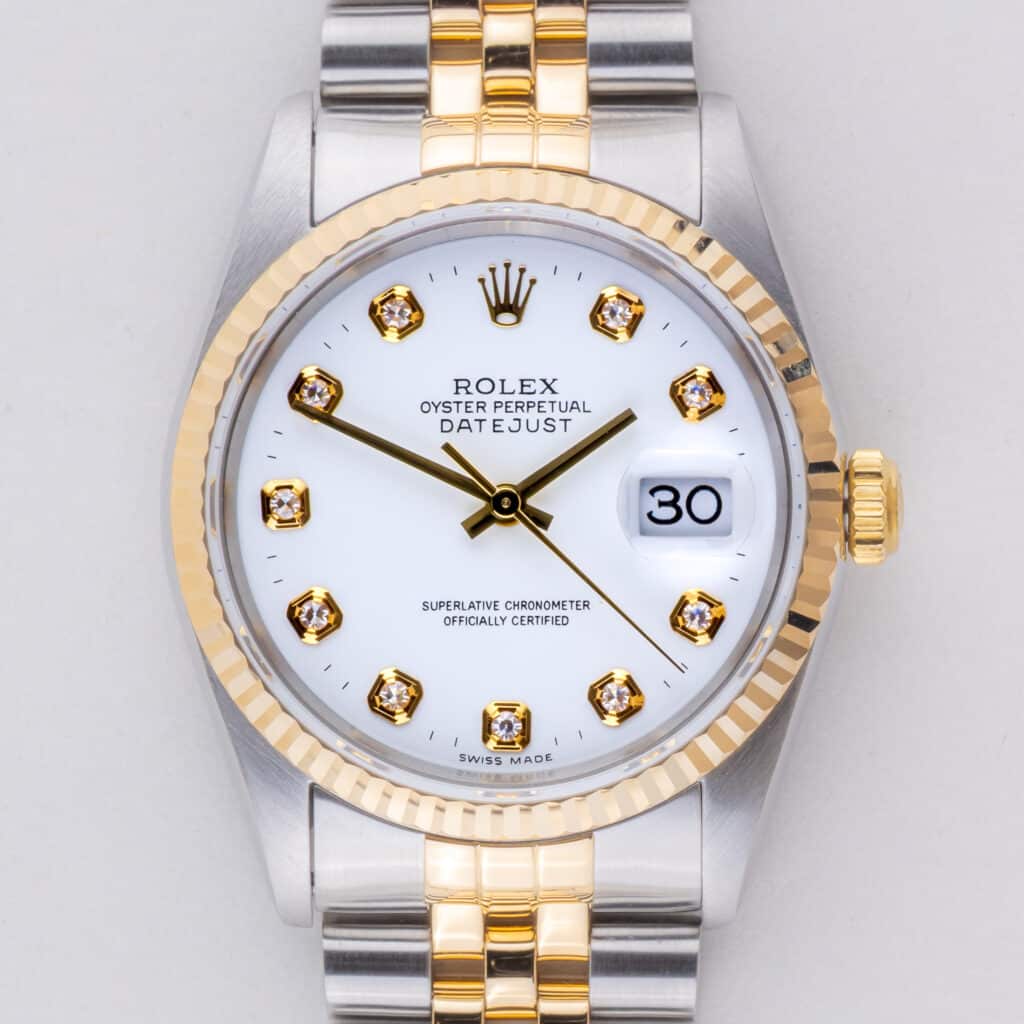Rolex Oyster Perpetual Datejust White Diamond 16233 1990 10 rolex-datejust-16233-153