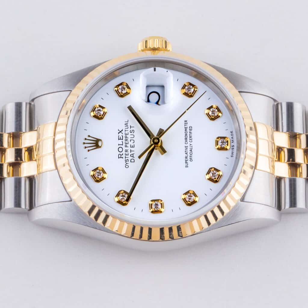 Rolex Oyster Perpetual Datejust White Diamond 16233 1990 13 rolex-datejust-16233-153