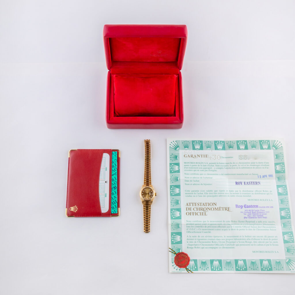 Rolex Lady-Datejust Champagne Diamond 69178 1993 (Full Set) 15 rolex-lady-datejust-69178-48