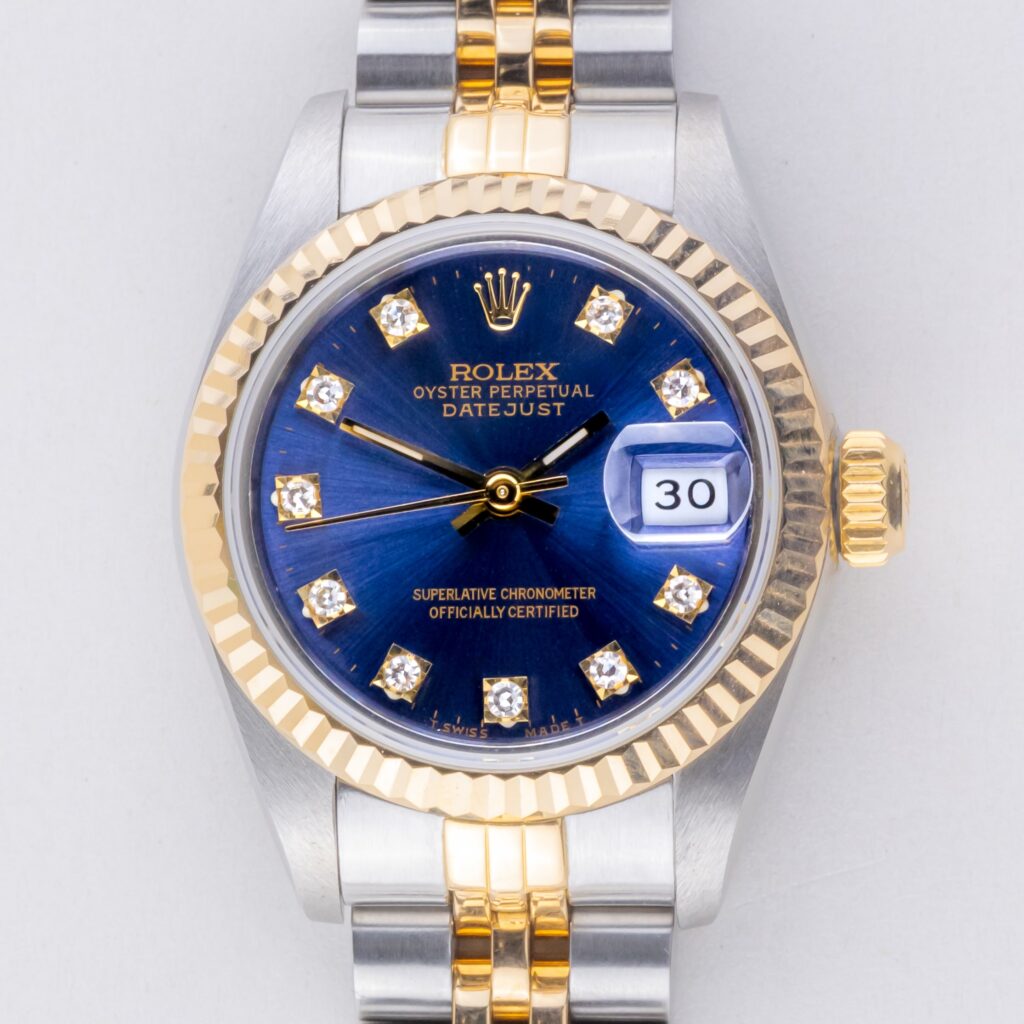 Rolex Lady-Datejust Blue Diamond 69173 1985 (Full Set) 10 rolex-lady-datejust-69173-132