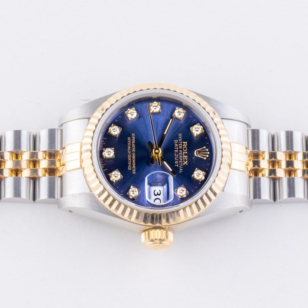 Rolex Lady-Datejust Blue Diamond 69173 1985 (Full Set) 13 rolex-lady-datejust-69173-132