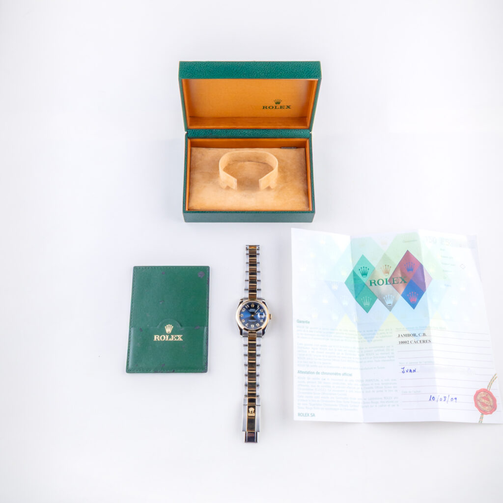 Rolex Oyster Perpetual Datejust Blue Arabic 116203 2004 (Full Set) 15 2E0B1168 1CG 3M