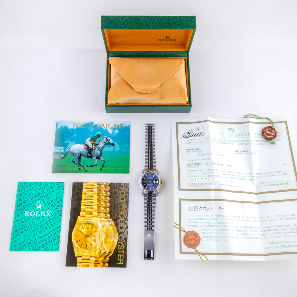 Rolex Oyster Perpetual Datejust Blue 16234 1996 (Full Set) 15 rolex-datejust-16234-148