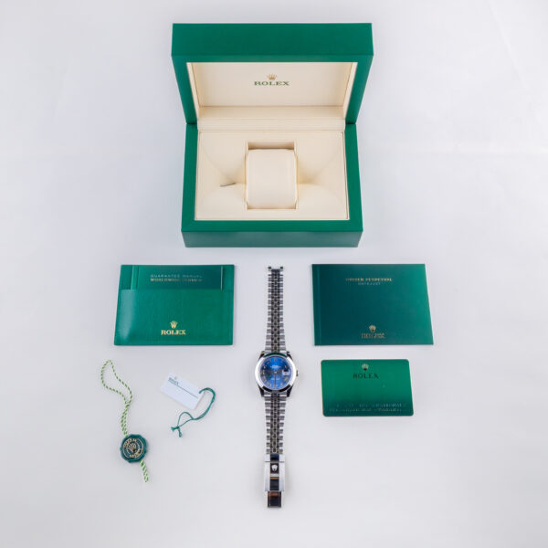 NEW Rolex Datejust 41 Azzurro 126300 2023 (Volledige Set) - Afbeelding 8