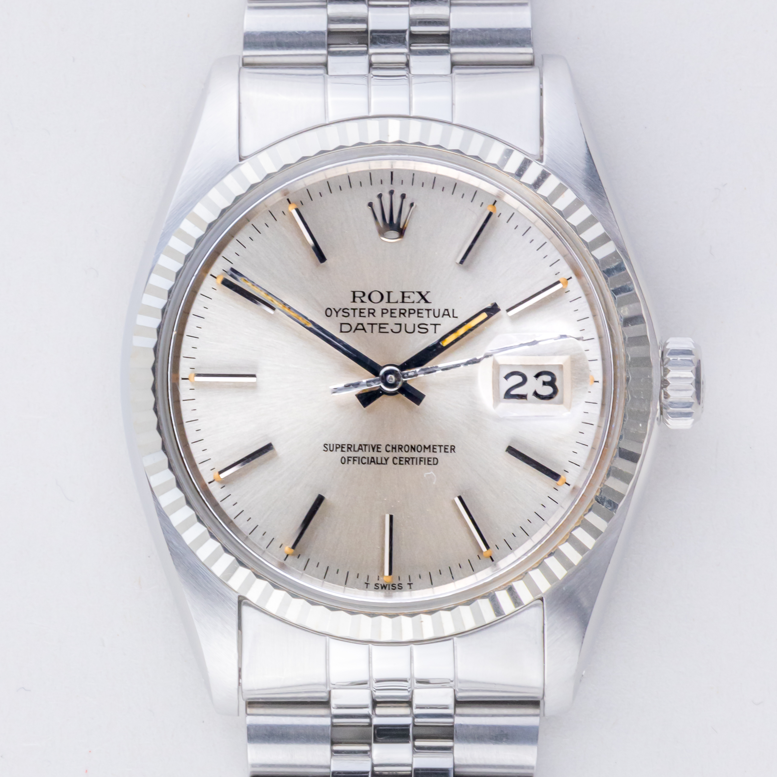 Rolex Oyster Perpetual Datejust Silver 16014 1979 (Vollständiger Satz) 3 rolex-datejust-16014-43