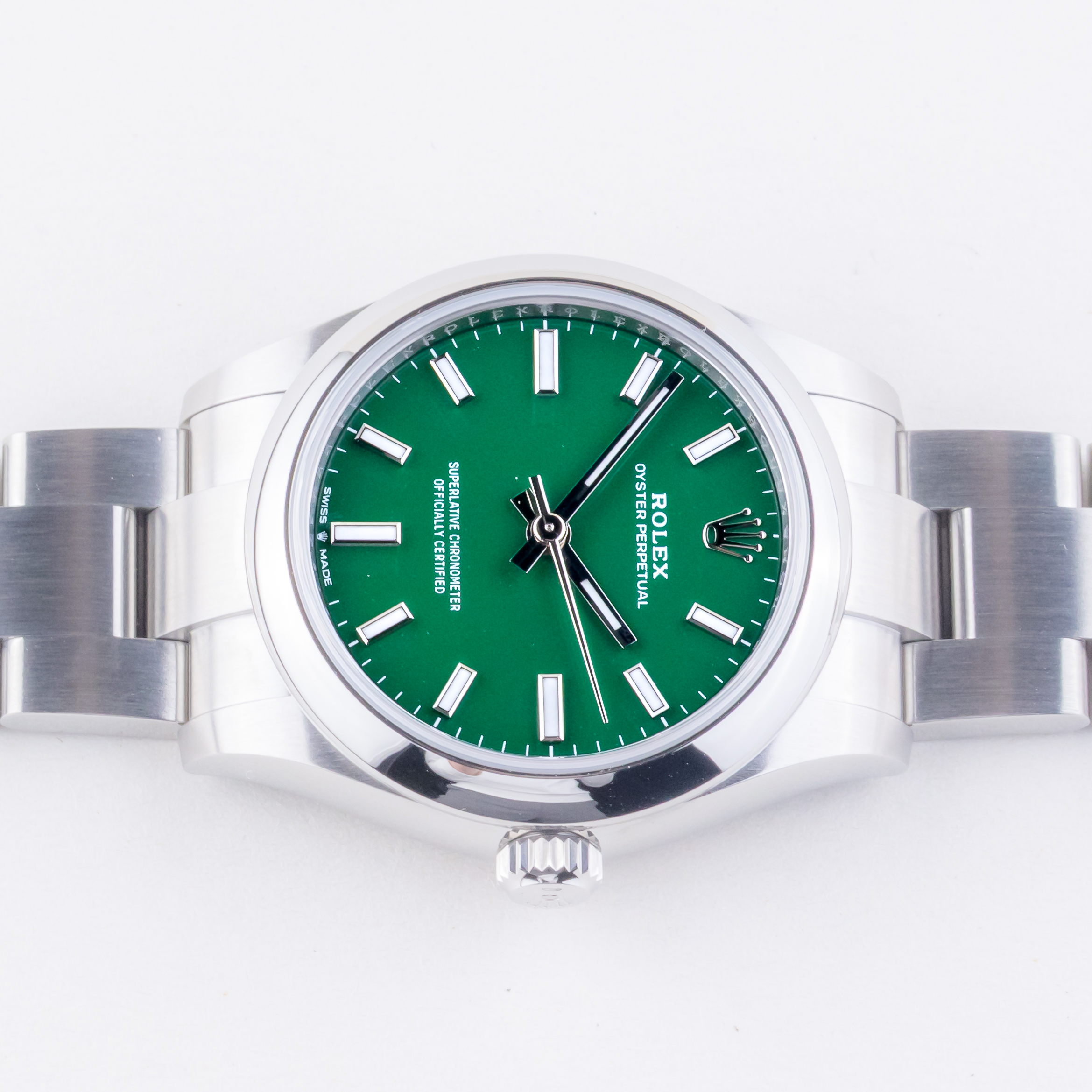 NEW Rolex Oyster Perpetual Green 277200 Tiffany 2025 (Vollständiger Satz) 6 rolex-oyster-perpetual-277200-3