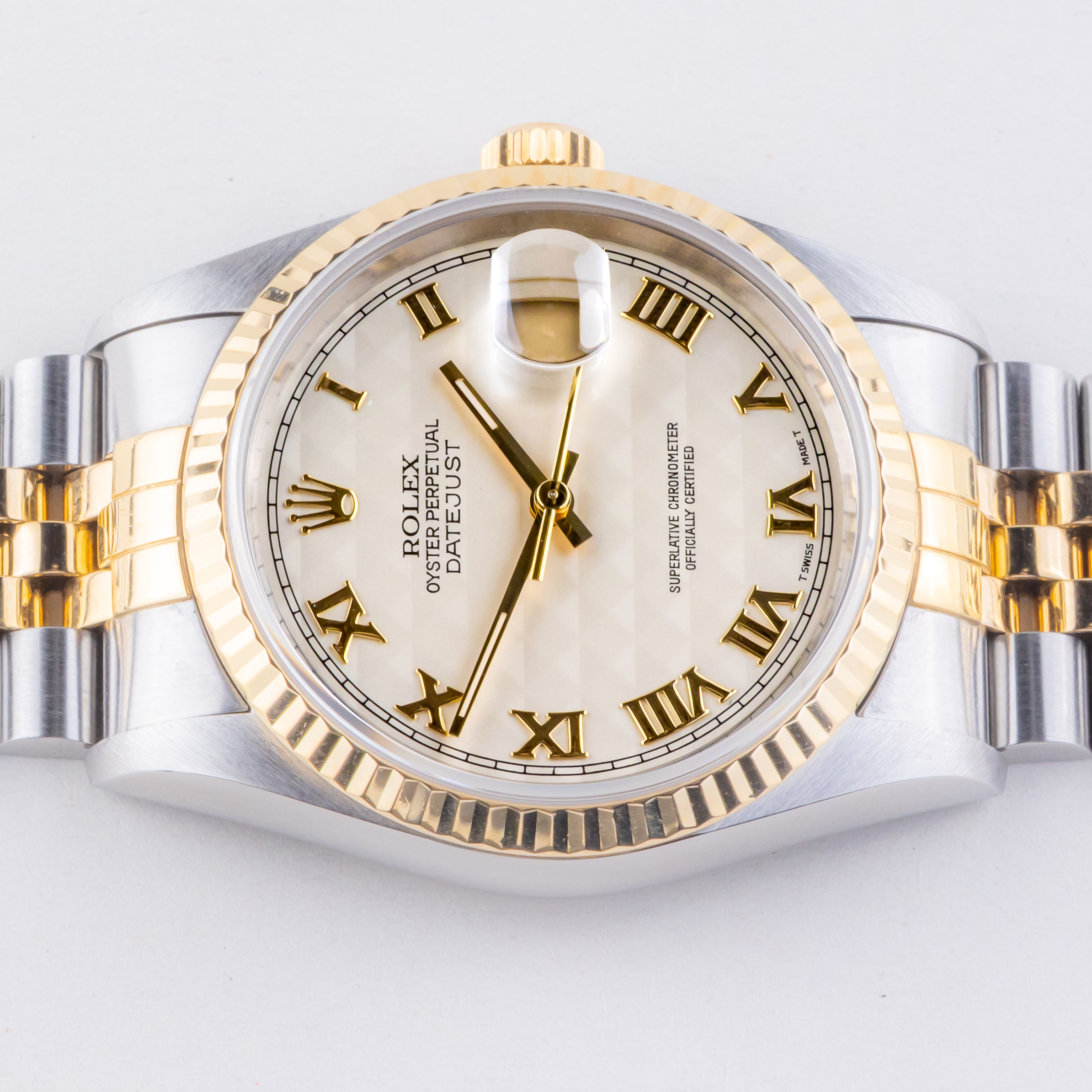 Rolex Oyster Perpetual Datejust Pyramid Roman 16233 1995 (Vollständiger Satz) 5 rolex-datejust-16233-166