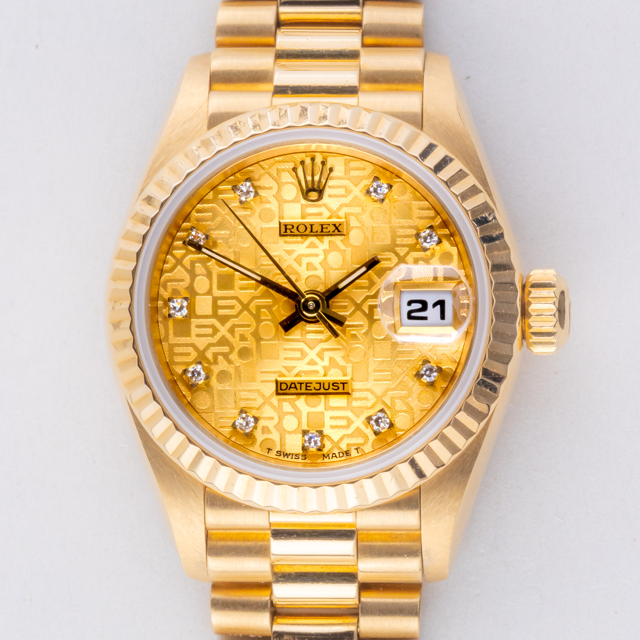 Rolex Lady-Datejust Champagne Logo Diamond 69178 1996 (Full Set) 3 rolex-lady-datejust-69178-51