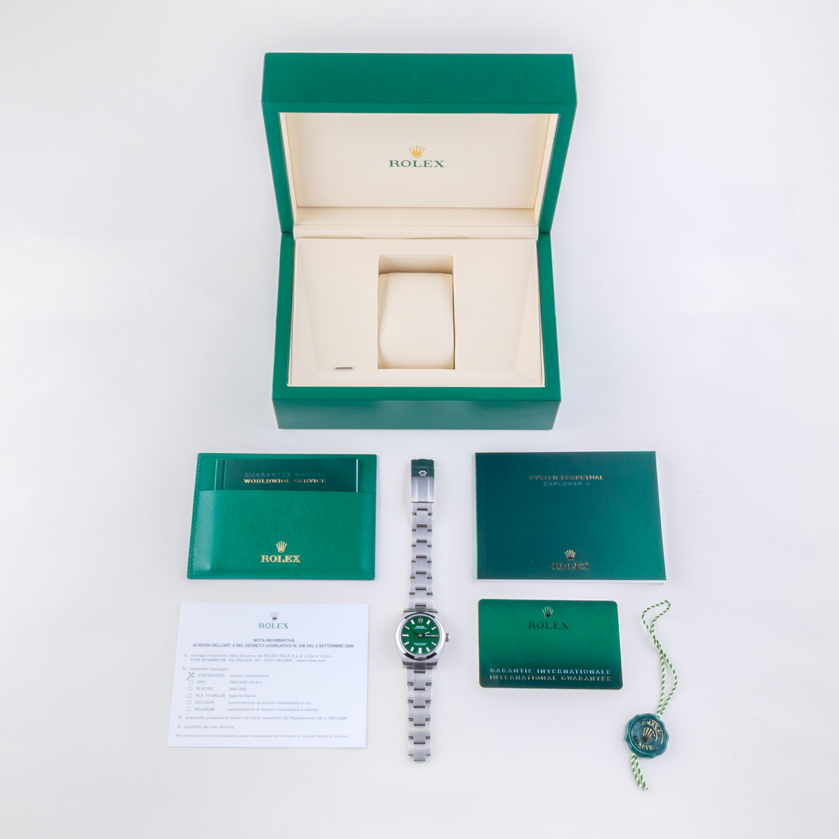 NEW Rolex Oyster Perpetual Green 277200 Tiffany 2025 (Vollständiger Satz) 8 rolex-oyster-perpetual-277200-3