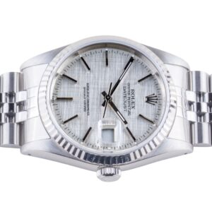 Rolex Oyster Perpetual Datejust Silver Linen 16234 1989 (Full Set) 13 rolex-datejust-16234-155