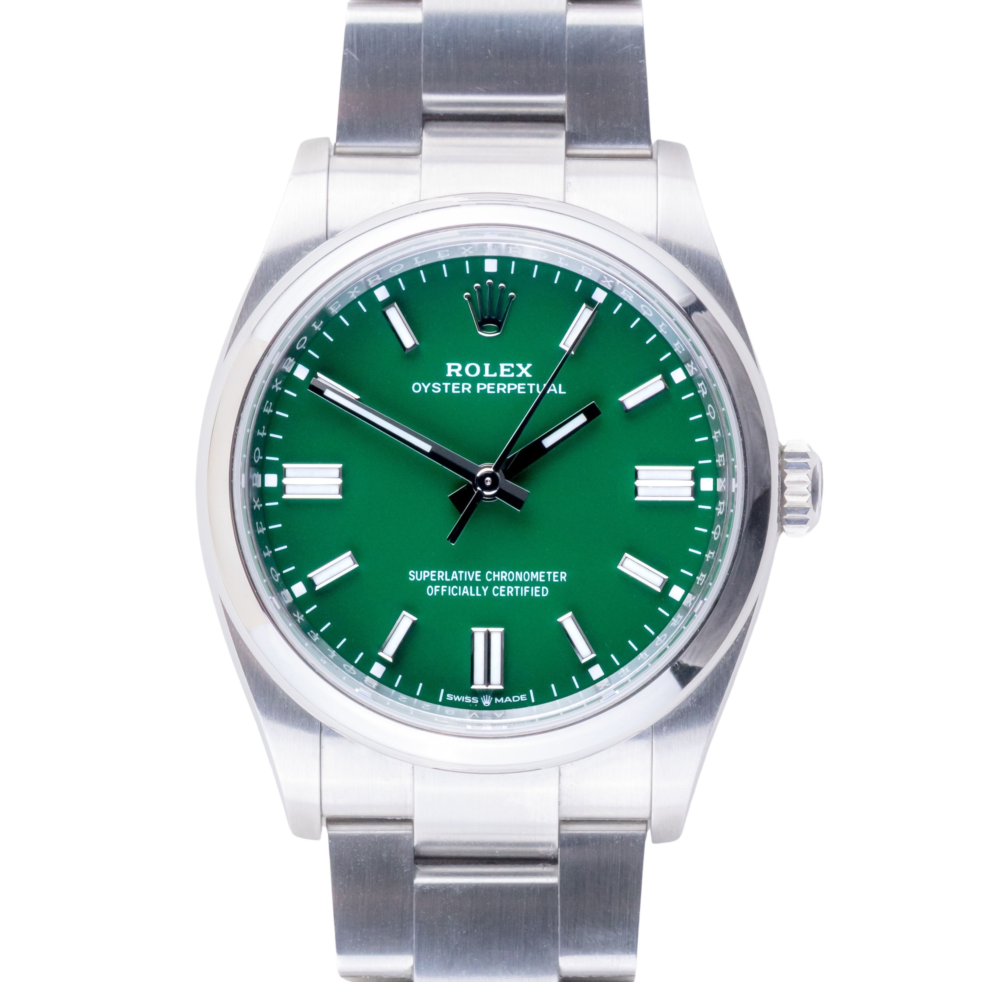 Rolex Oyster Perpetual Green 126000 2023 (Full Set) 3 rolex-oyster-perpetual-126000-5