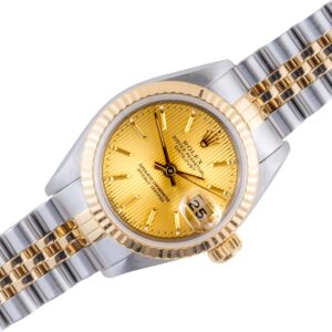 Rolex Lady-Datejust Champagne Tapestry 69173 1989 (Volledige Set)