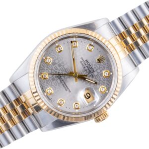 Rolex Oyster Perpetual Datejust Logo Diamond 16233 1990 (Volledige Set)