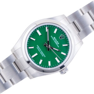 NEW Rolex Oyster Perpetual Green 277200 Tiffany 2025 (Vollständiger Satz)