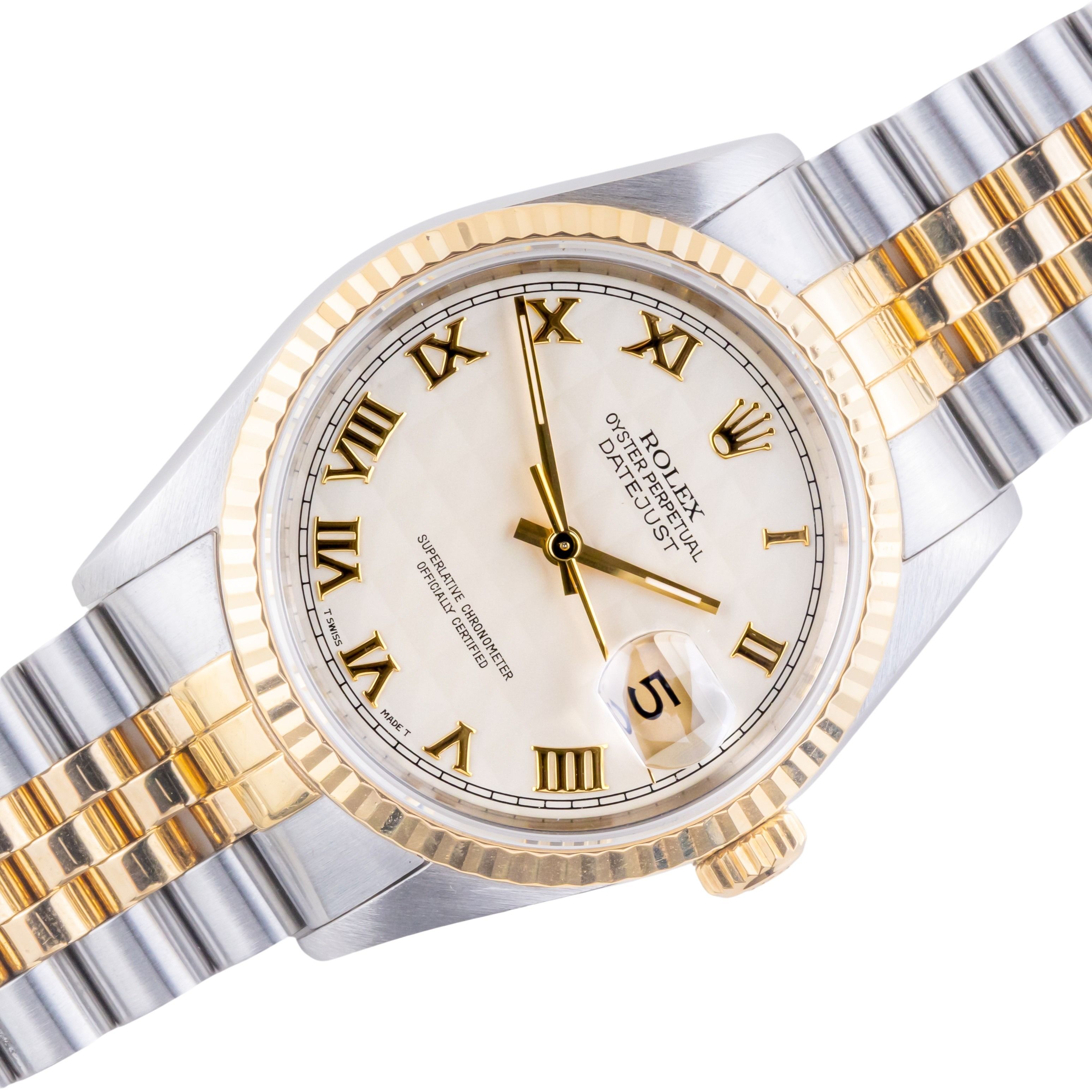 Rolex Oyster Perpetual Datejust Pyramid Roman 16233 1995 (Vollständiger Satz) 1 Rolex Oyster Perpetual Datejust Pyramid Roman 16233 1995 (Vollständiger Satz)