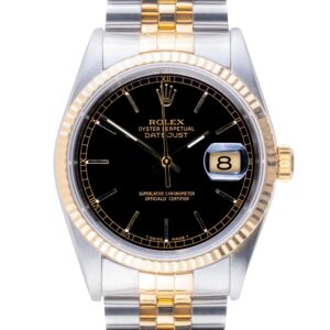 Rolex Oyster Perpetual Datejust Black 16233 1998 (Full Set) 10 2E0B2447 1CG 3M