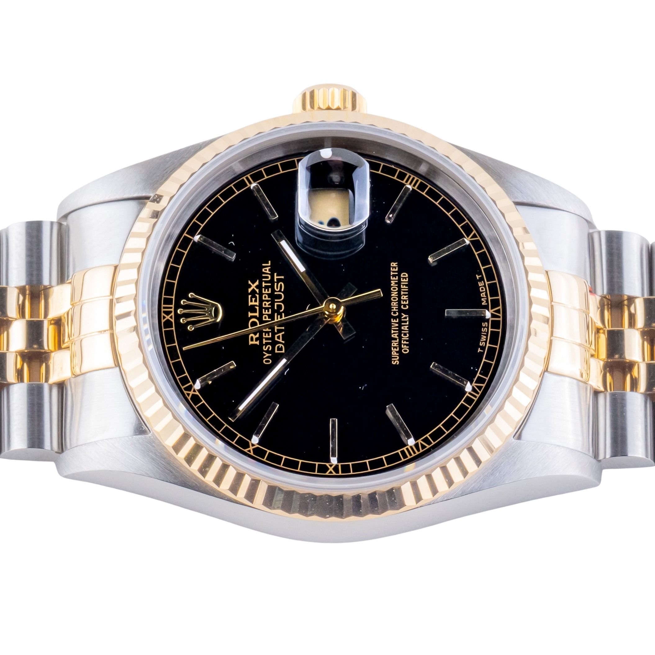 Rolex Oyster Perpetual Datejust Black 16233 1998 (Full Set) 5 2E0B2452 1CG 3M