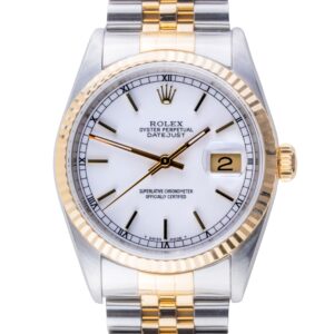 Rolex Oyster Perpetual Datejust White 16233 2002 (Full Set) 10 2E0B2460 1CG 3M