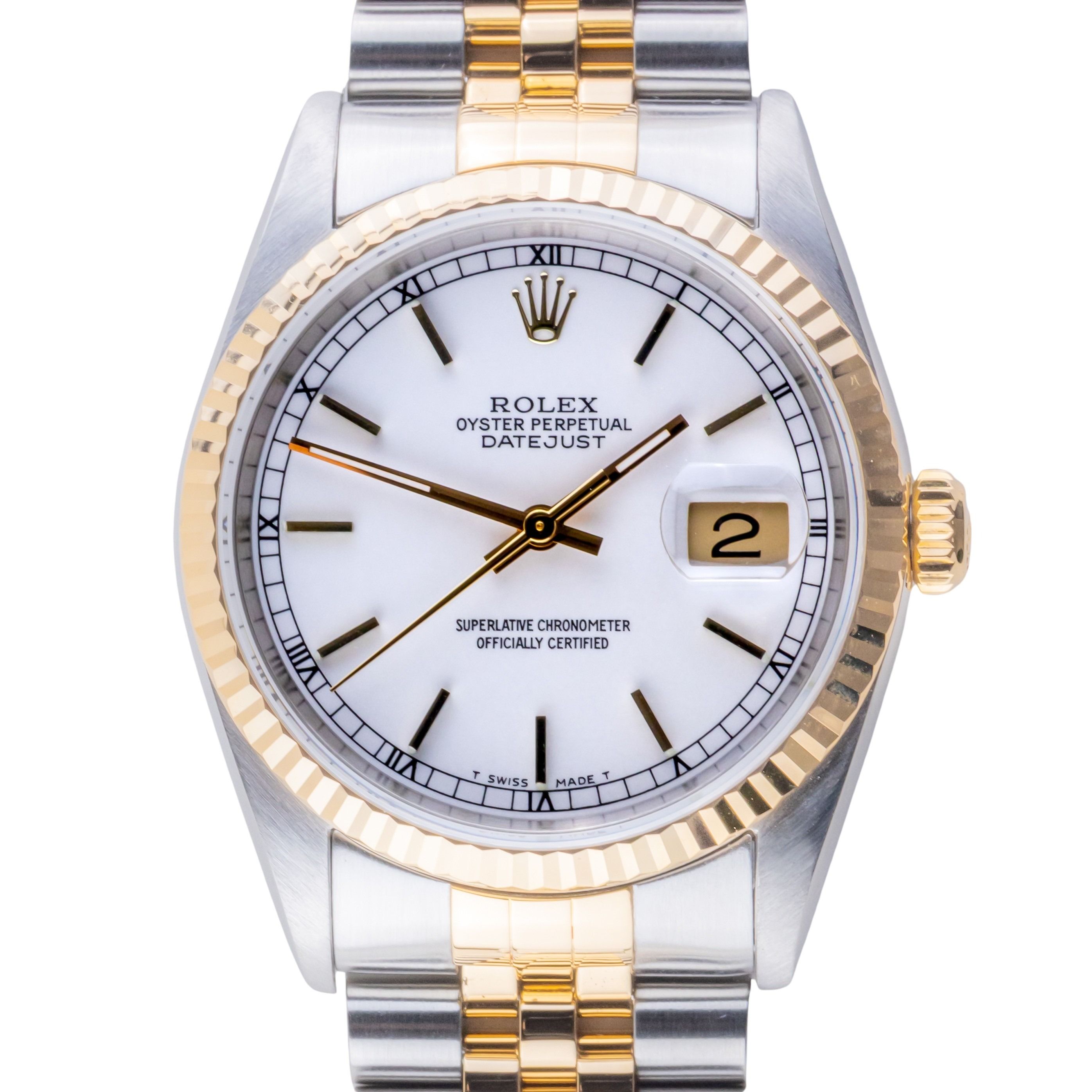 Rolex Oyster Perpetual Datejust White 16233 2002 (Full Set) 3 2E0B2460 1CG 3M