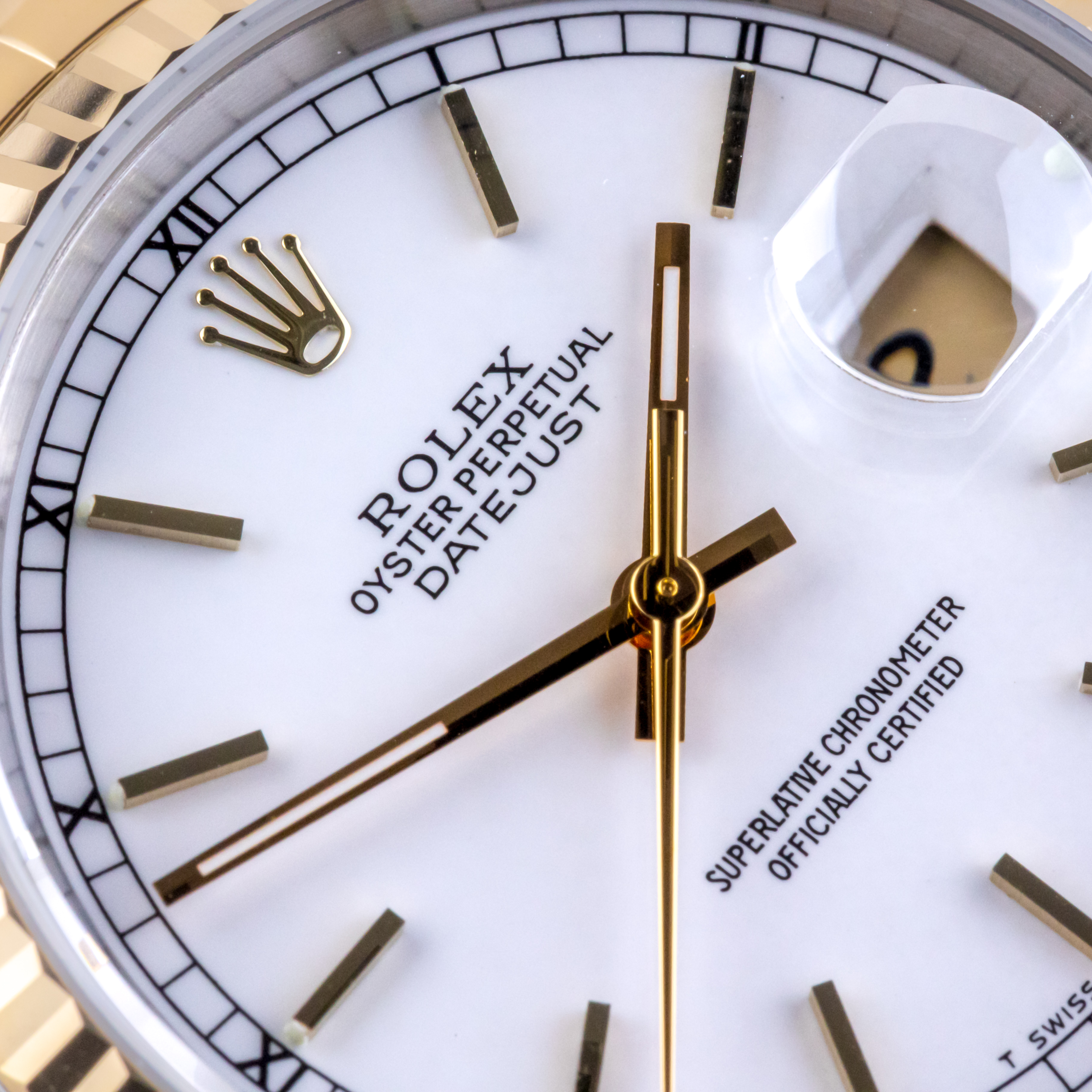 Rolex Oyster Perpetual Datejust White 16233 2002 (Full Set) 2 2E0B2462 1CG 3M