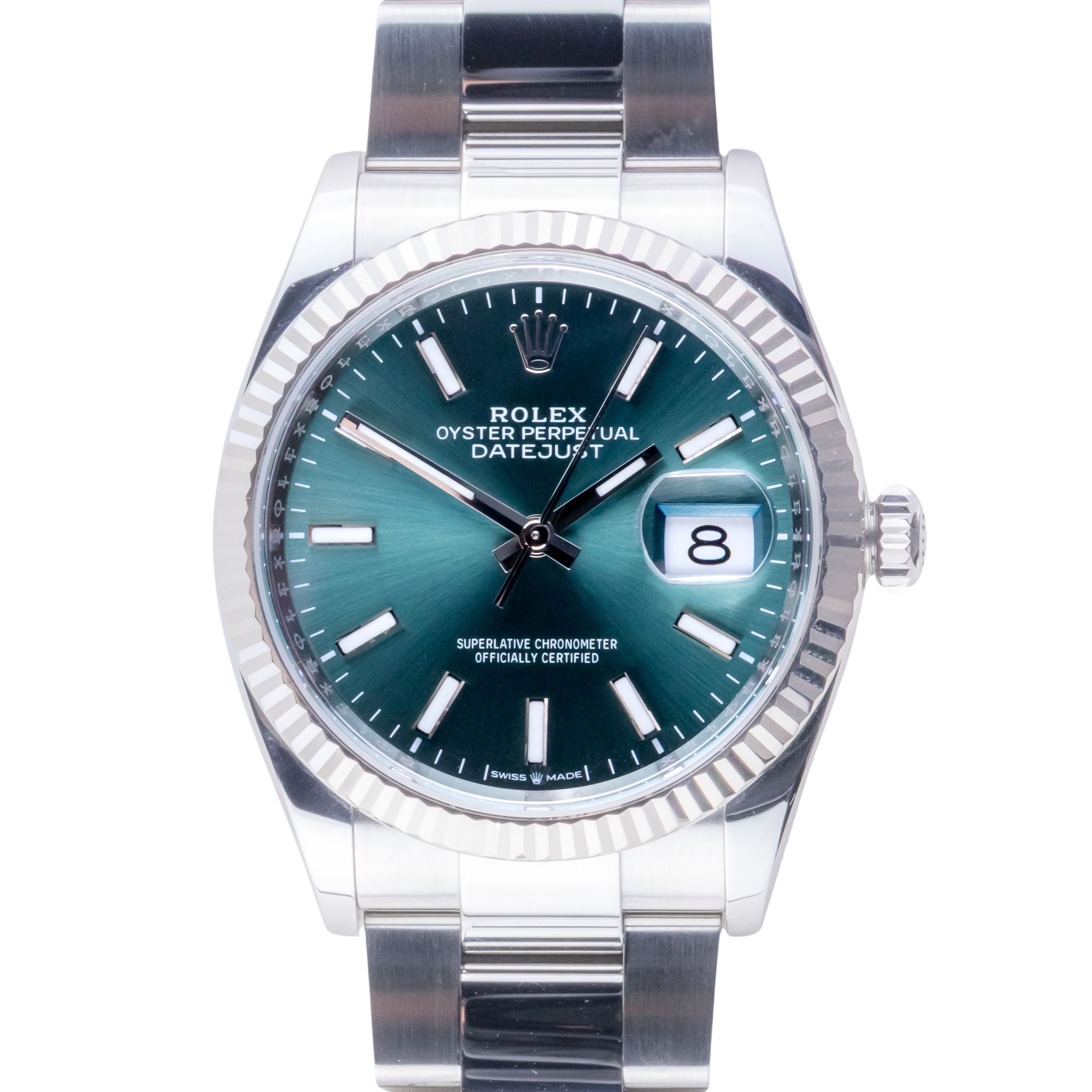 Rolex Datejust Mint Green 126234 2024 (Full Set) 3 2E0B2488 1CG 3M