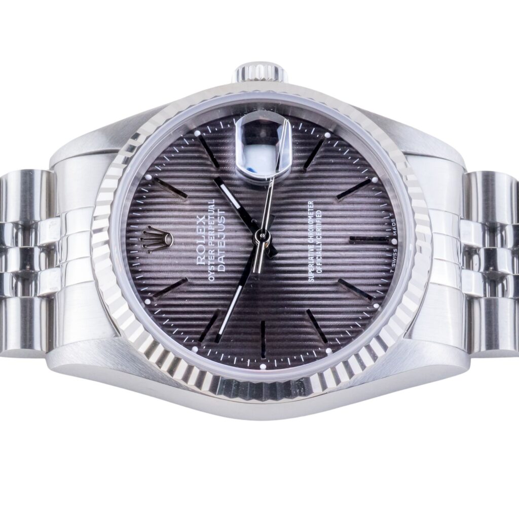 Rolex Oyster Perpetual Datejust Grey Tapestry 16234 1998 (volledige Set) 13 rolex-datejust-16234-161