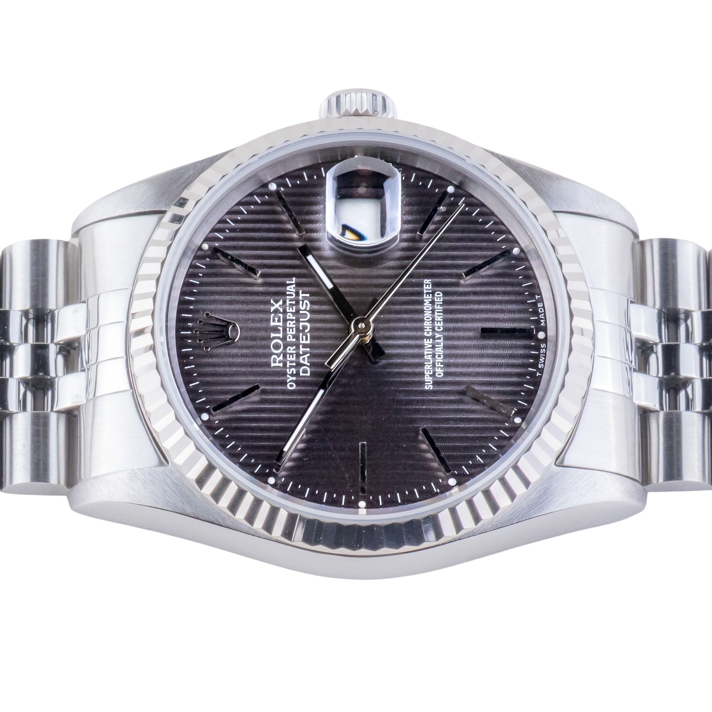 Rolex Oyster Perpetual Datejust Grey Tapestry 16234 1995 (Volledige Set) 6 rolex-datejust-16234-162