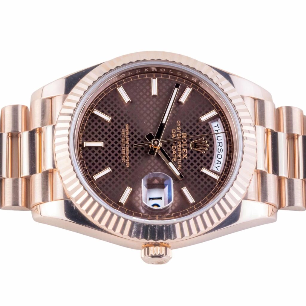Rolex Day-Date Chocolate Honeycomb 228235 2018 (Volledige Set) 12 rolex-day-date-228235-13