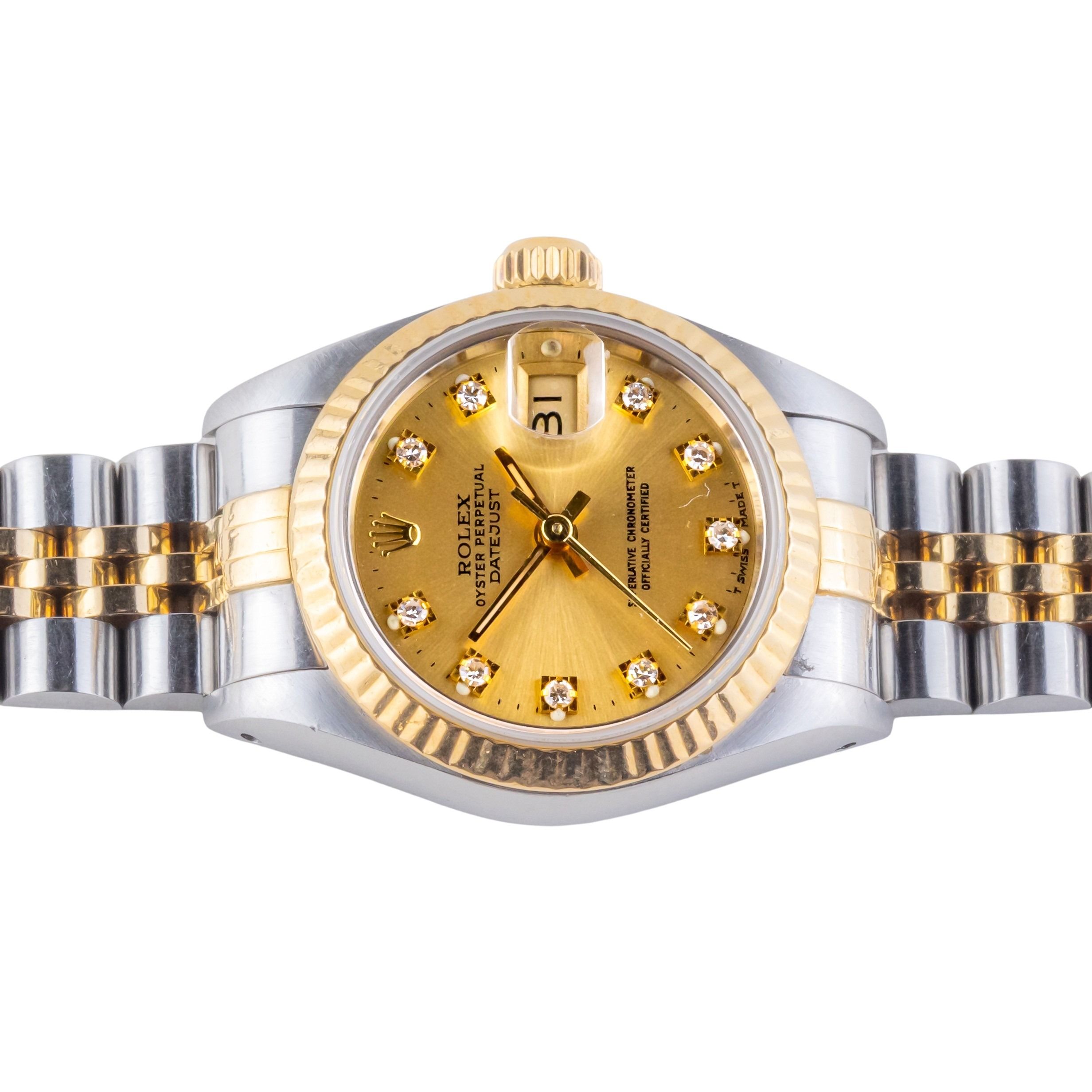 Rolex Lady-Datejust Champagne Diamond 69173 1992 (Vollständiger Satz) 6 rolex-lady-datejust-69173-142