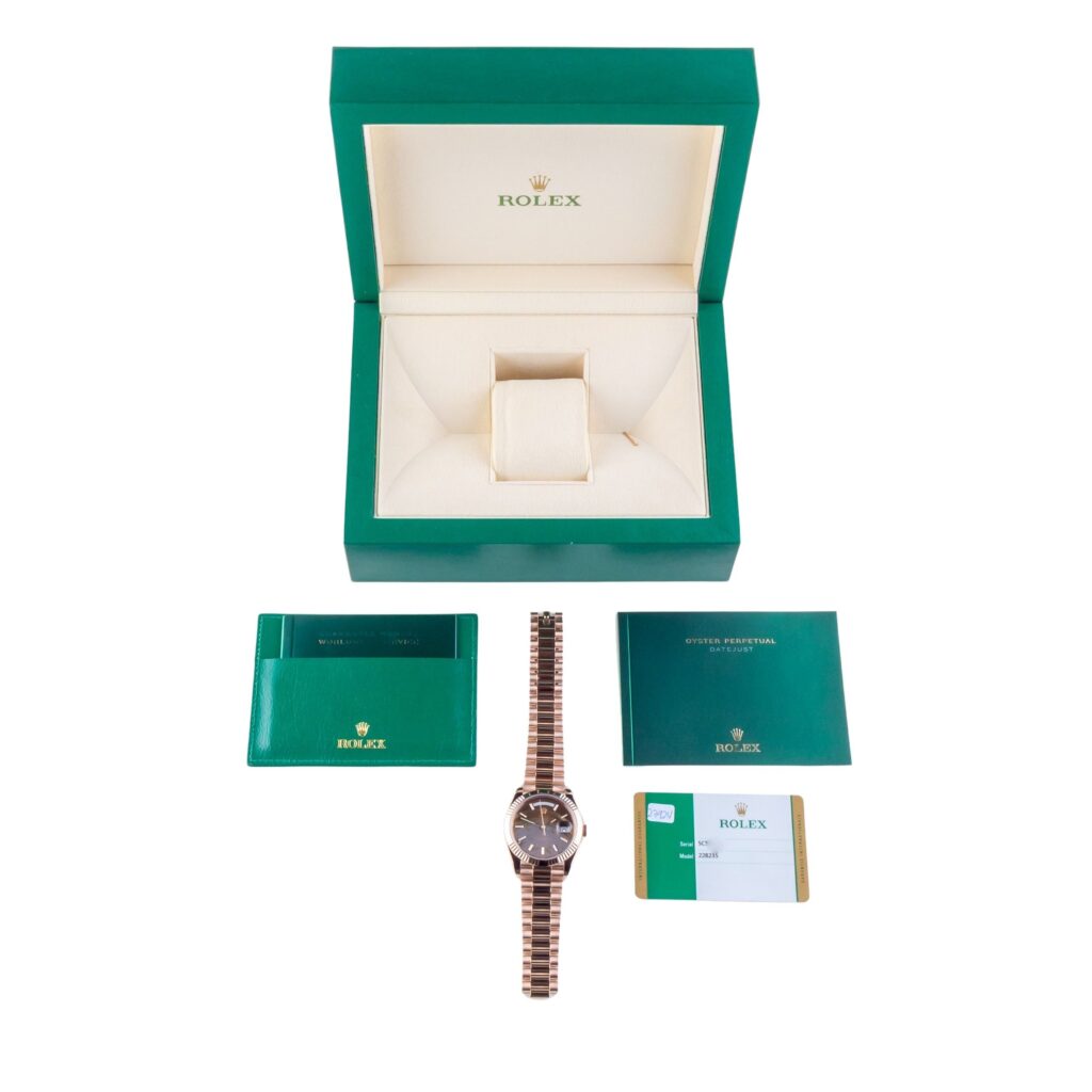 Rolex Day-Date Chocolate Honeycomb 228235 2018 (Volledige Set) 15 rolex-day-date-228235-13