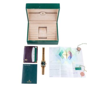 Rolex Day-Date Green 118238 2001 (Vollständiger Satz) 15 2E0B3157 1CG 3M Langedyk Vintage Watches