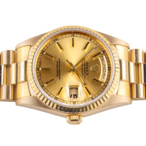 Rolex Day-Date Champagne 18238 1990 (Vollständiger Satz) 12 2E0B3173 1CG 3M Langedyk Vintage Watches