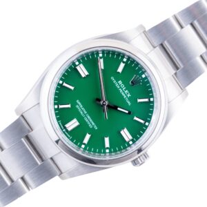 Rolex Oyster Perpetual Green 126000 2023 (Vollständiger Satz)