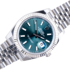 NEW Rolex Datejust 41 Mint Green 126334 2025 (Vollständiger Satz)