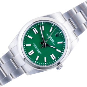 Rolex Oyster Perpetual Green 124300 2022 (Volledige Set)