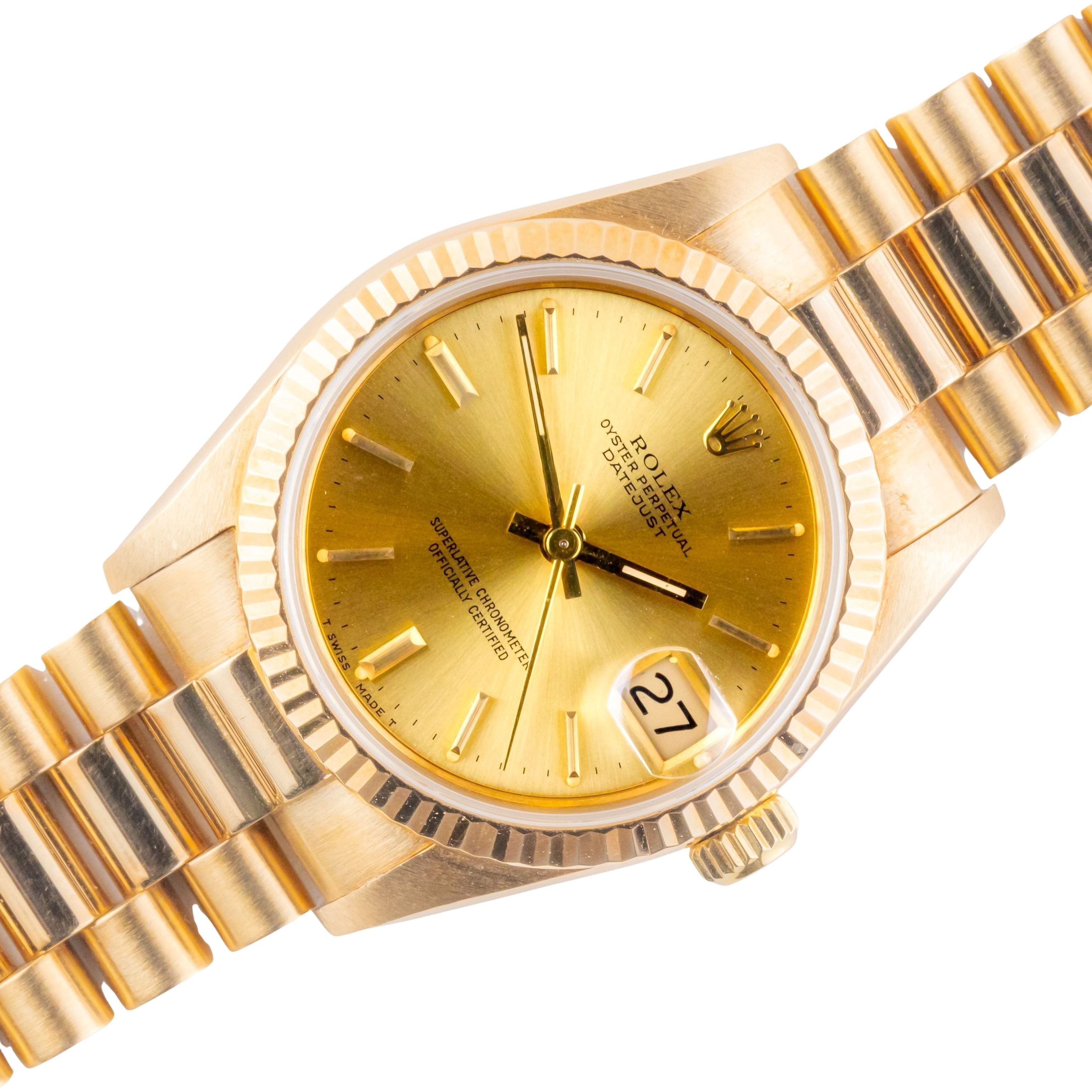 Rolex Lady-Datejust Champagne 68278 1985 (Vollständiger Satz) 1 Rolex Lady-Datejust Champagne 68278 1985 (Vollständiger Satz)