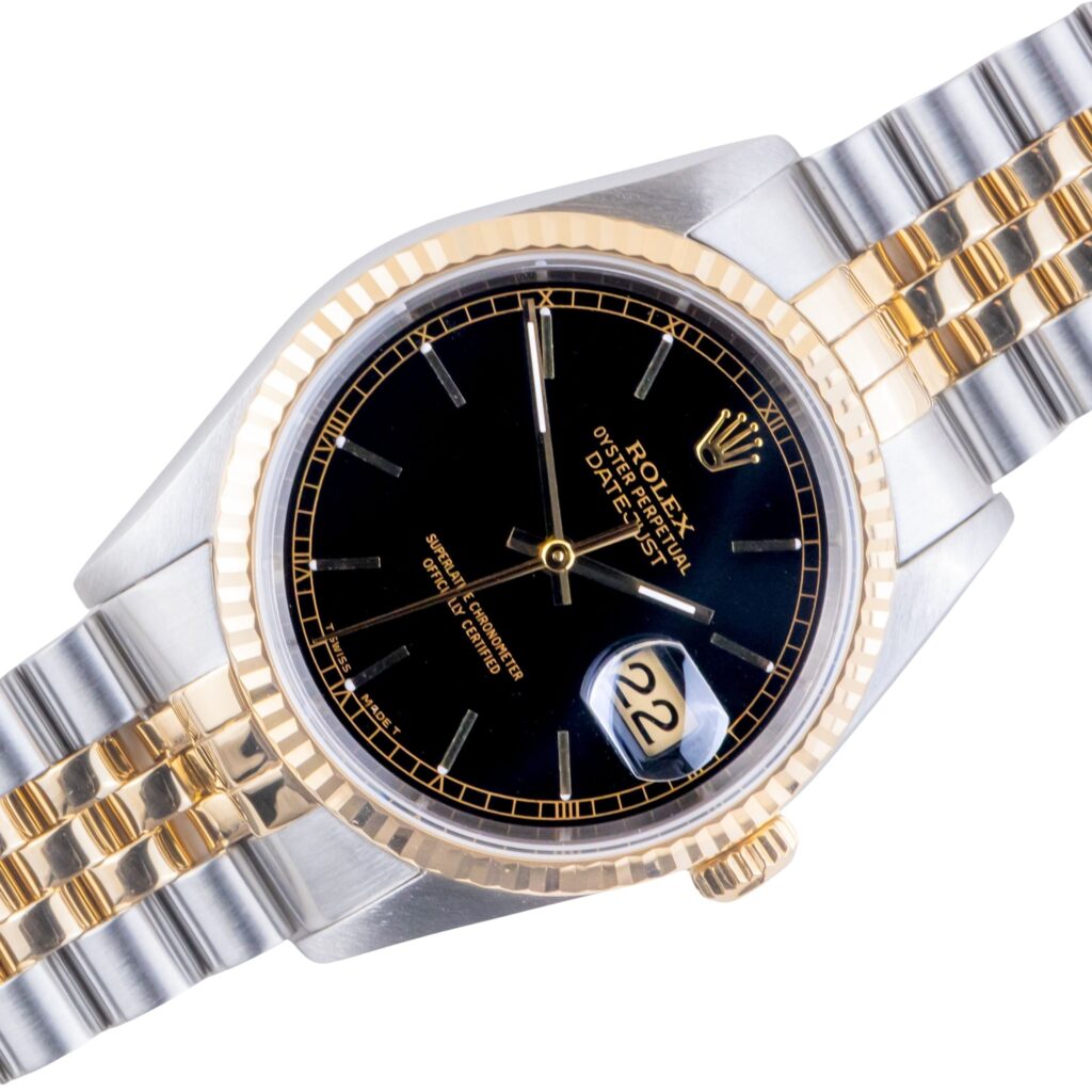 Rolex Oyster Perpetual Datejust Black 16233 1996 (Volledige Set)