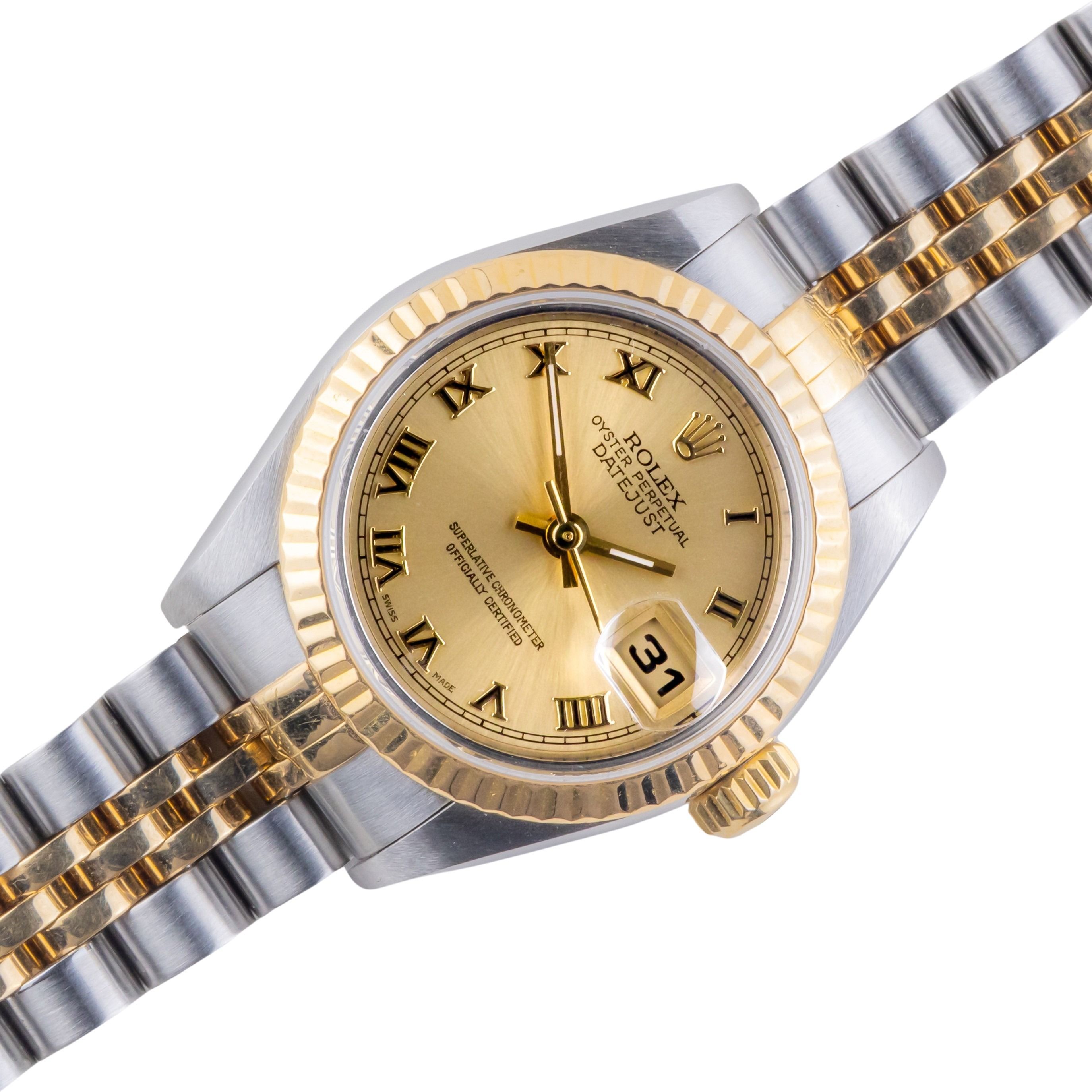 Rolex Lady-Datejust Champagne Roman 79173 2000 (Full Set) 1 rolex-lady-datejust-79173-12