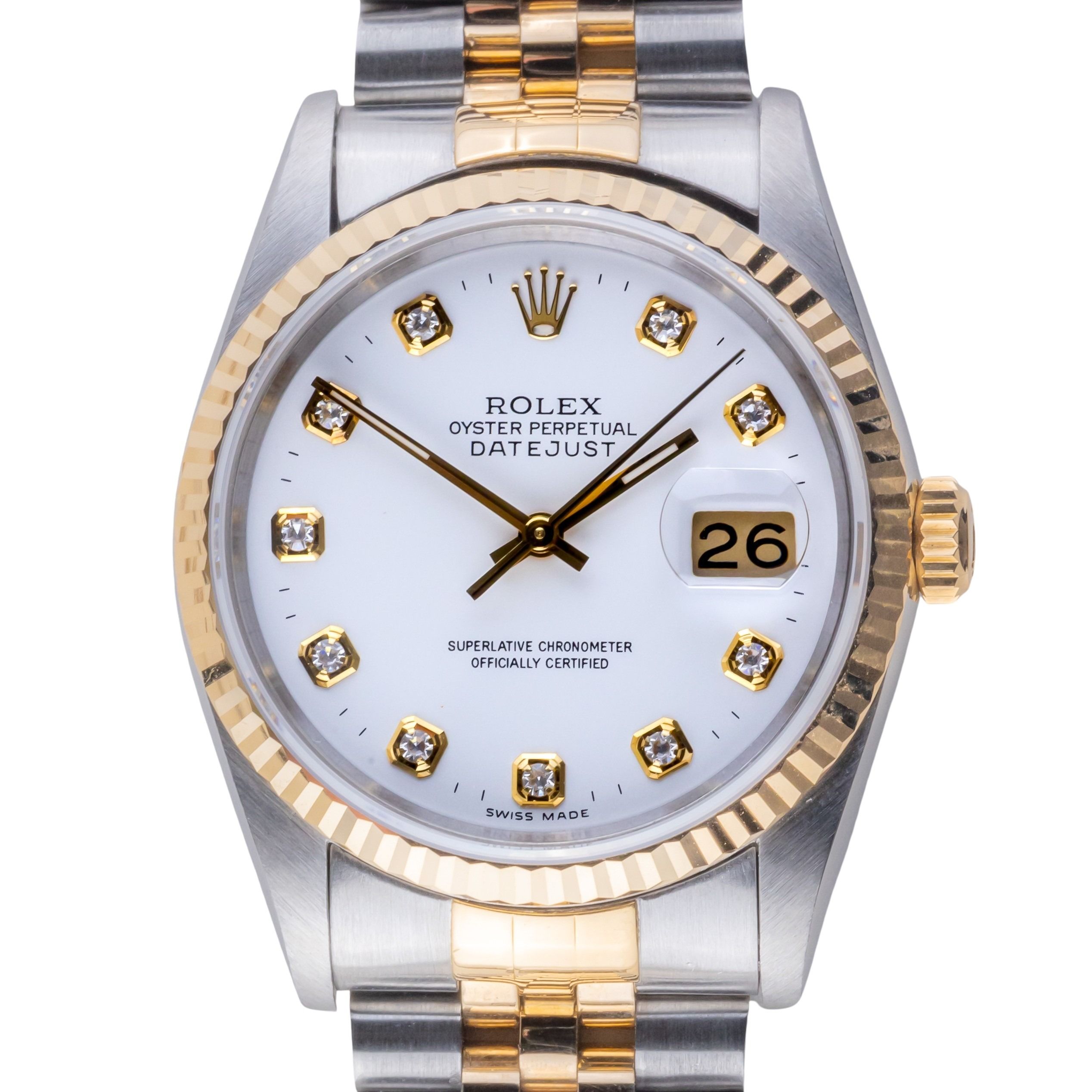 Rolex Oyster Perpetual Datejust White Diamond 16233 1994 (Full Set) 3 2E0B3356 1CG 3M