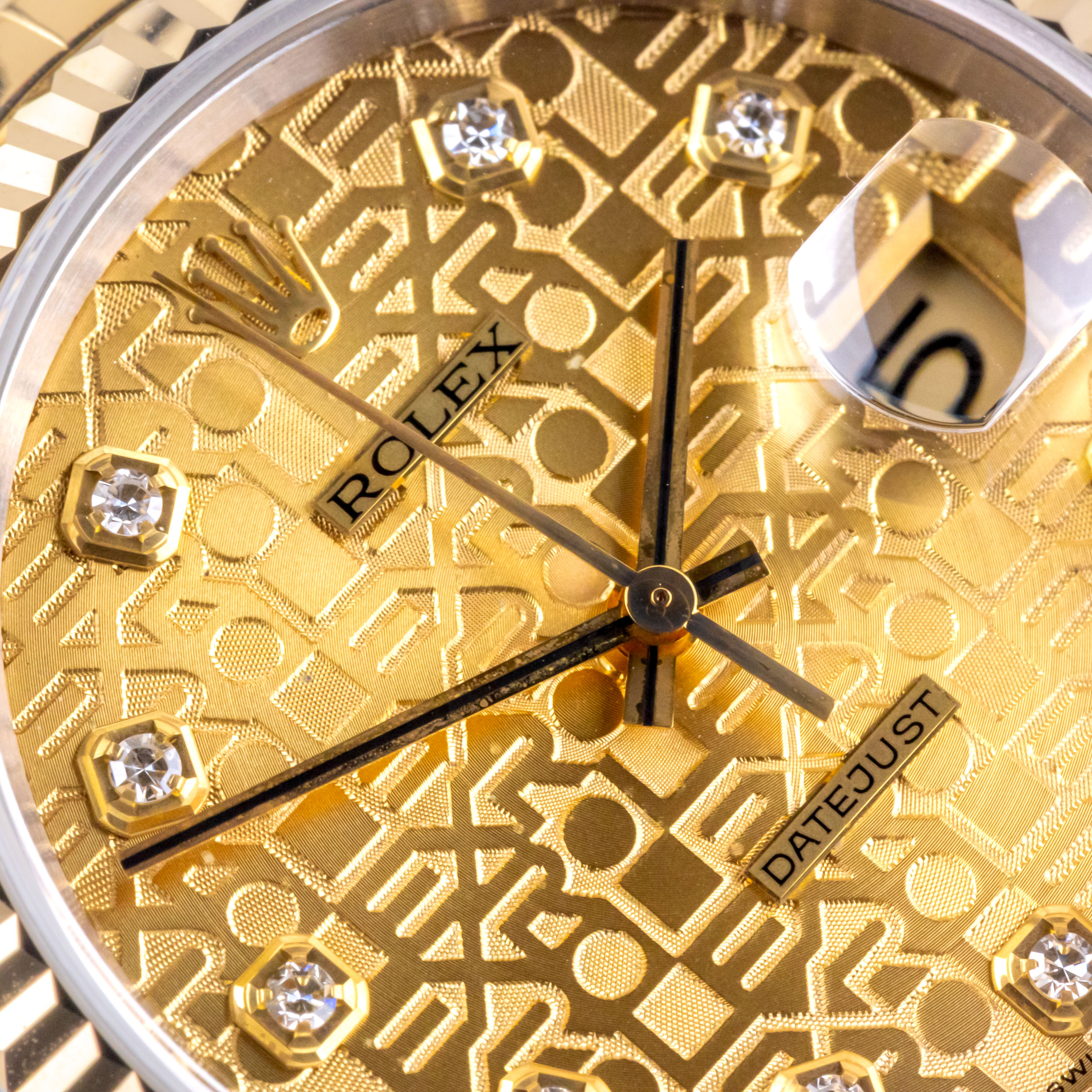 Rolex Oyster Perpetual Datejust Champagne Jubilee Diamond 16233 1997 (Full Set) 2 2E0B3387 1CG 3M