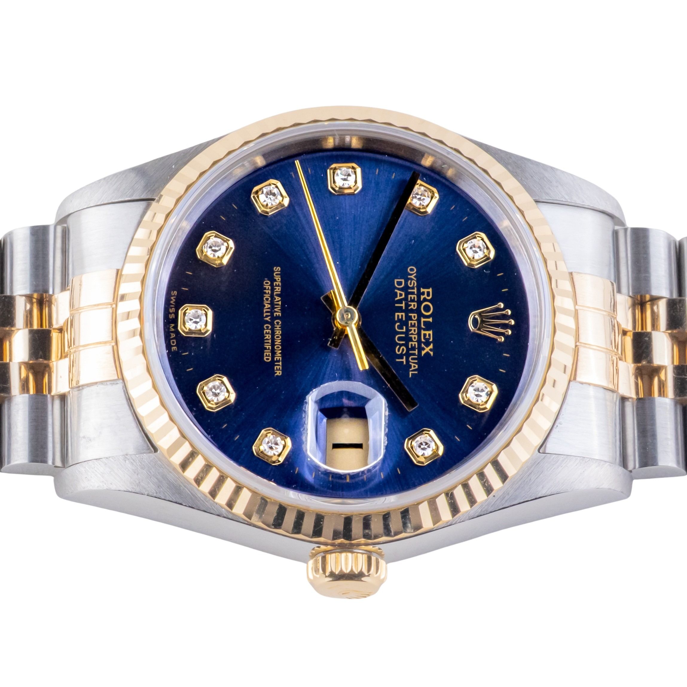 Rolex Oyster Perpetual Datejust Blue Diamond 16233 1996 (Full Set) 6 2E0B3406 1CG 3M