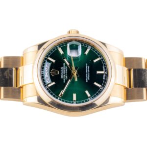 Rolex Day-Date Green 118208 2000 12 2E0B3465 1CG 3M