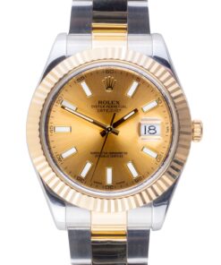Rolex Datejust II 41 Champagne 116333 2010 (Vollständiger Satz) 10 2E0B3637 1CG 3M Langedyk Vintage Watches