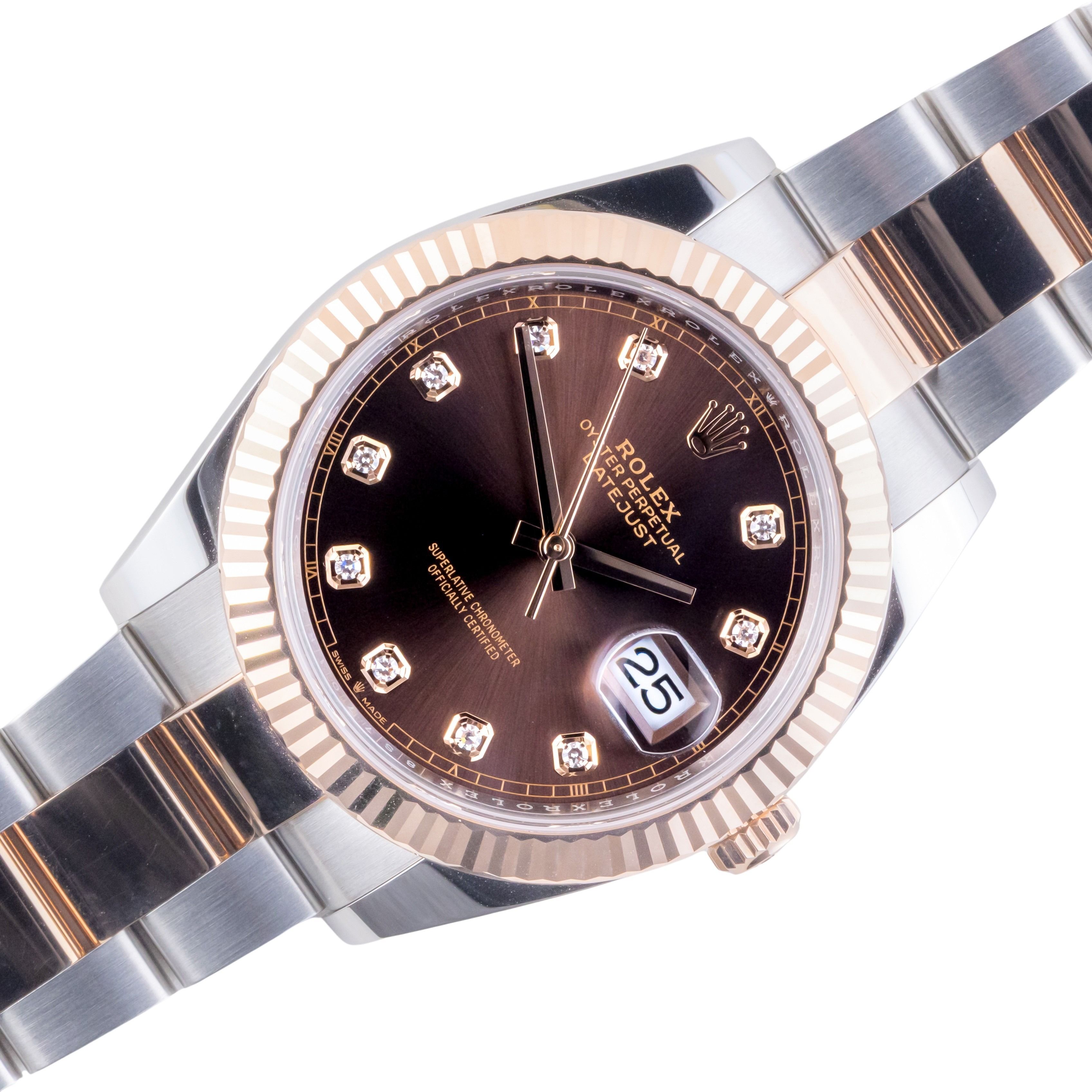 NEW Rolex Oyster Perpetual Datejust Chocolate Diamond 126331 2024 (Vollständiger Satz) 1 rolex-datejust-126331-15