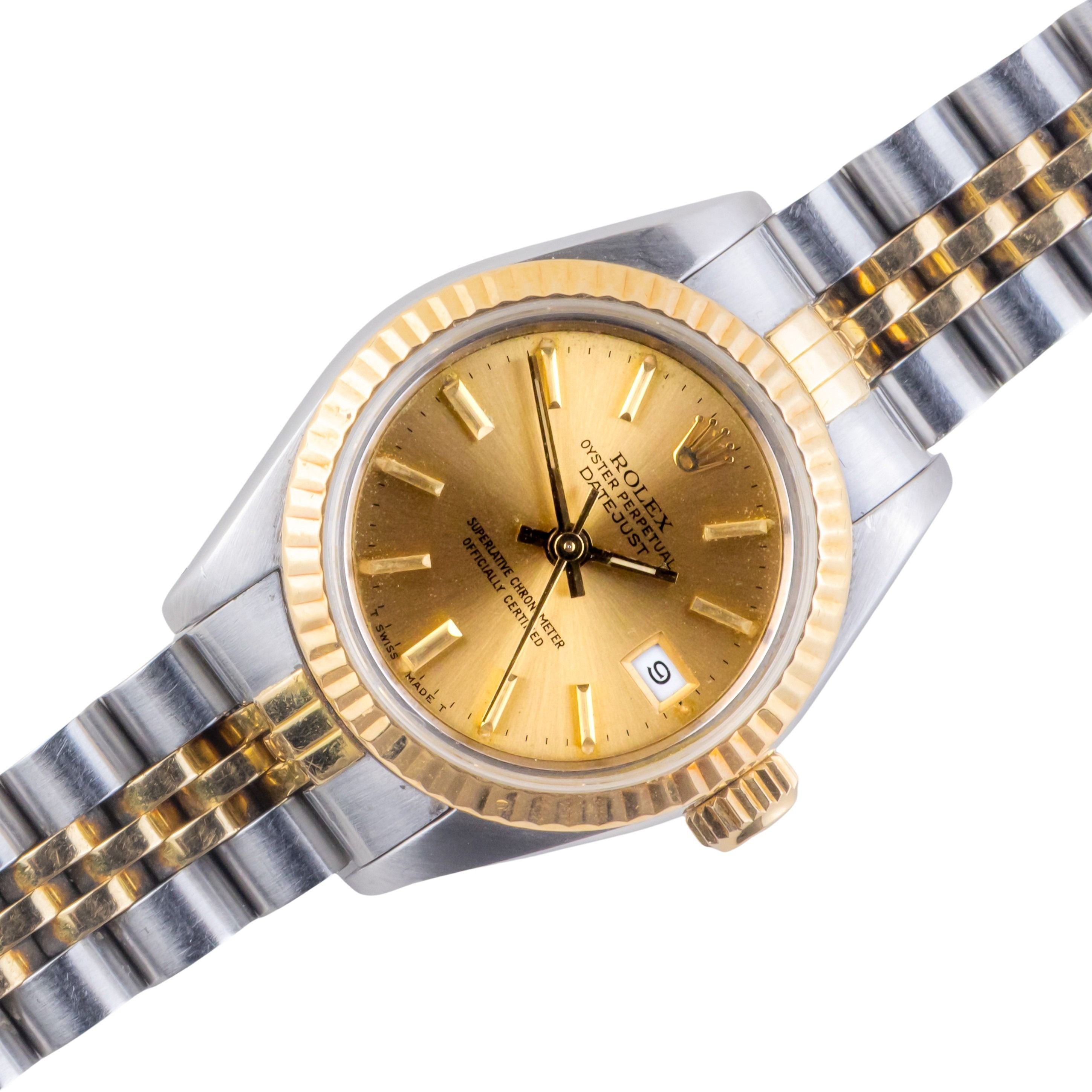 Rolex Lady-Datejust Champagne 69173 1989 (Vollständiger Satz) 1 rolex-lady-datejust-69173-138