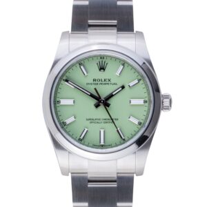 NEW Rolex Oyster Perpetual Pistachio 124200 2025 (Full Set) 10 rolex-oyster-perpetual-pistachio-124200
