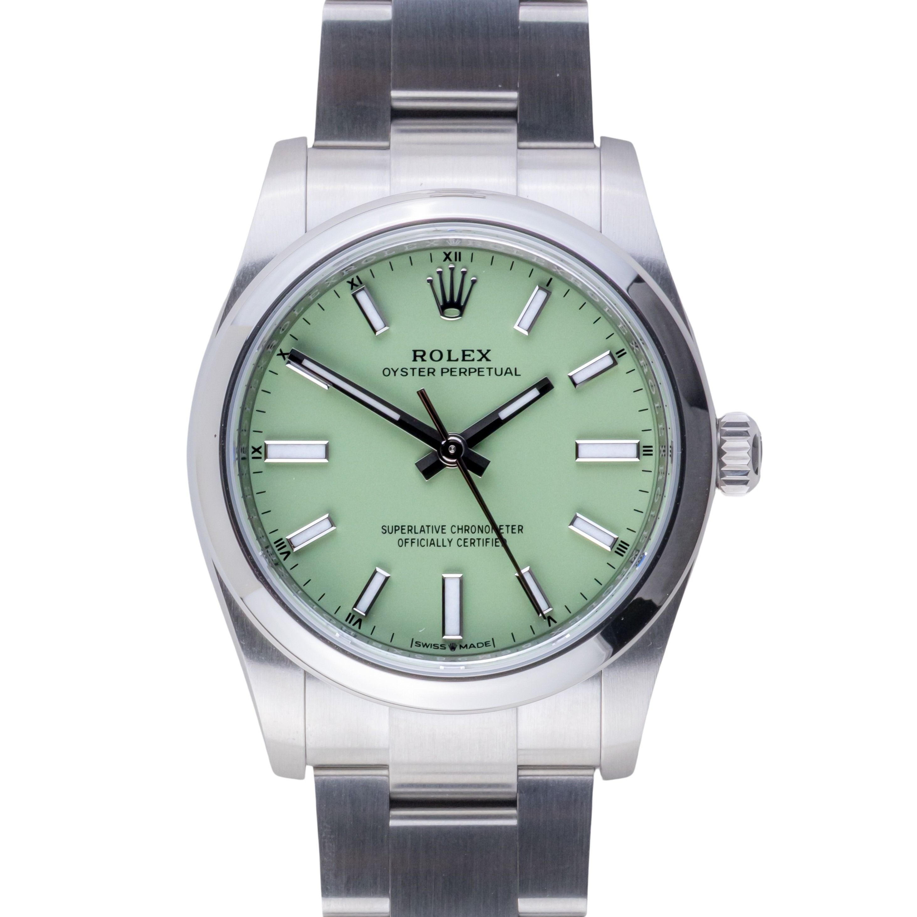 NEW Rolex Oyster Perpetual Pistachio 124200 2025 (Full Set) 3 rolex-oyster-perpetual-pistachio-124200